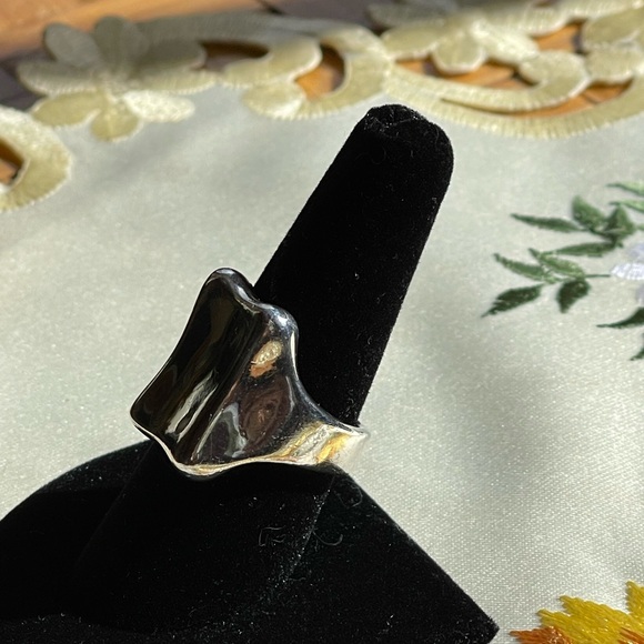 Robert Lee Morris 925 sterling silver Tablet ring - Picture 5 of 8